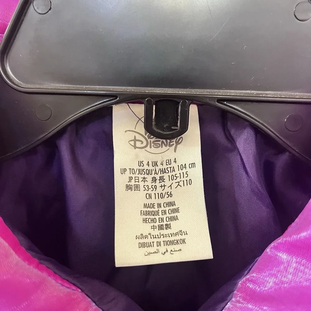 Disney Store Maleficent Halloween Costume DRESS ONLY Purple Pink Girls Size 4